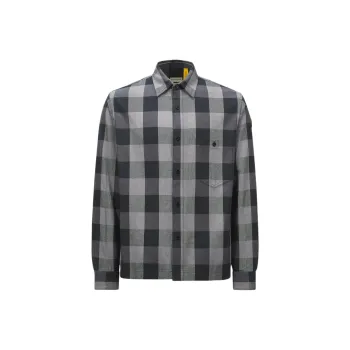 MONCLER GENIUS X Mercedes Benz Nigo Plaid Cotton Shirt