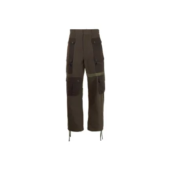 White Mountaineering Multi pocket Cotton blend Parachute Trousers