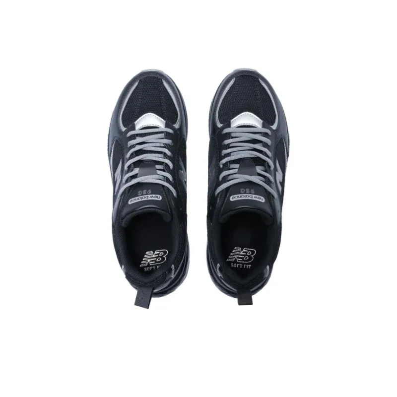 New Balance Low Top Running Shoes Unisex Black-3