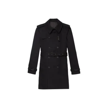 THE KOOPLES Trench Coats Men Black