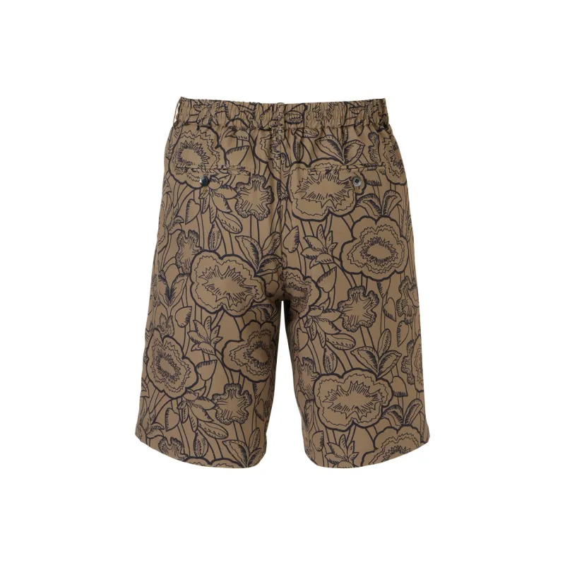 Onitsuka Tiger PRINTED Casual Shorts Men's Light Brown-1