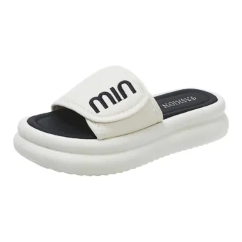 Yamada Hyakuju Slippers Ecru, Black