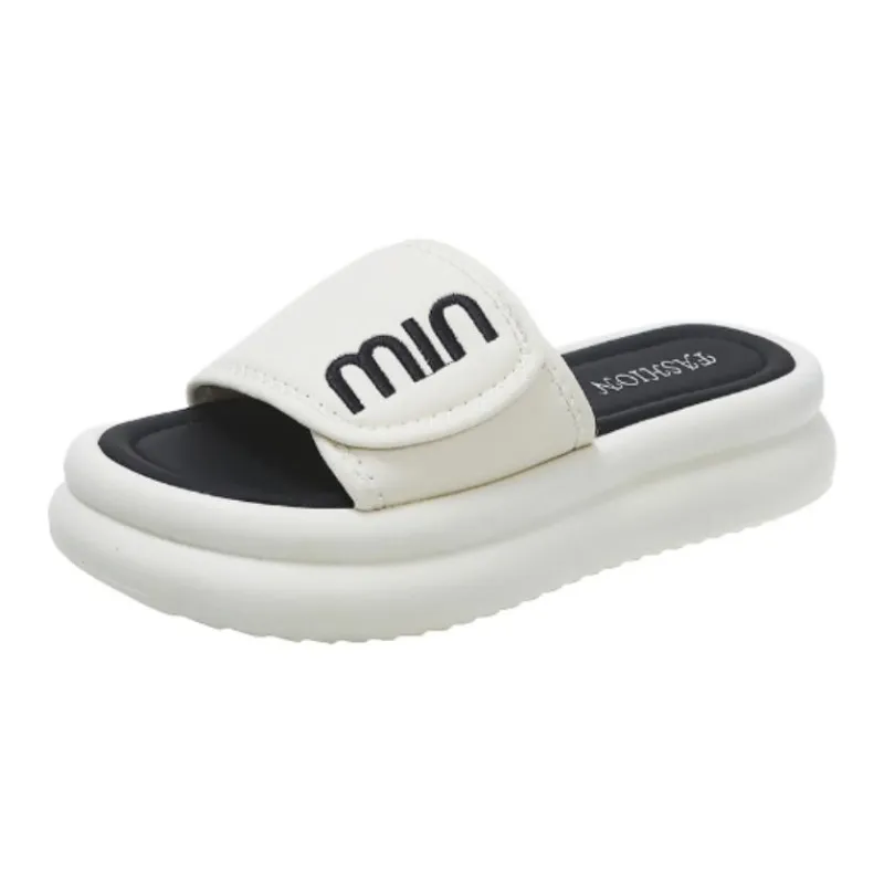 Yamada Hyakuju Slippers Ecru, Black-0