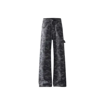 MARK WAFFLE Jeans Unisex Camouflage