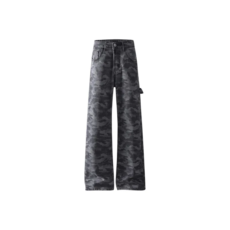 MARK WAFFLE Jeans Unisex Camouflage-0