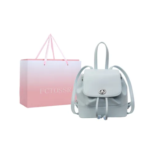 FCTOSSR PU Backpack Women's Ecru/Silver/Blue
