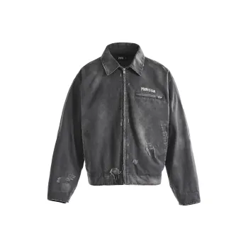 P.M.W Jackets & Coats Men's Washed Gray