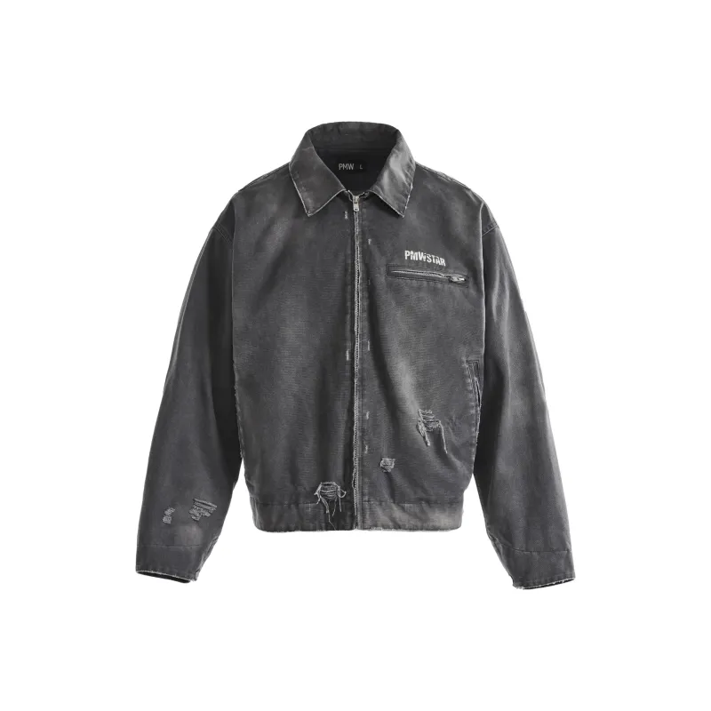 P.M.W Jackets & Coats Men's Washed Gray-0