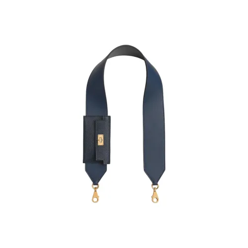 HERMES Kelly Pocket Swift Leather With Epsom Calfskin Bag Strap Women's Marine Blue & Indigo