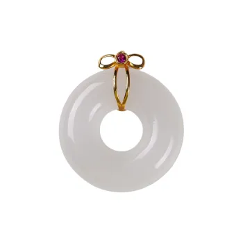 Execute The Blessing Hetian Jade Pendants White Jade Unisex