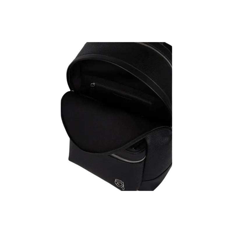KARL LAGERFELD IKON Recycled Polyurethane Backpack Men's Black-2