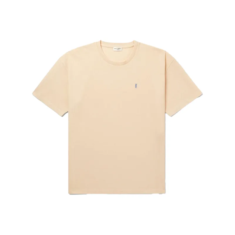 SAINT LAURENT Cassandre Crewneck T Shirt-0