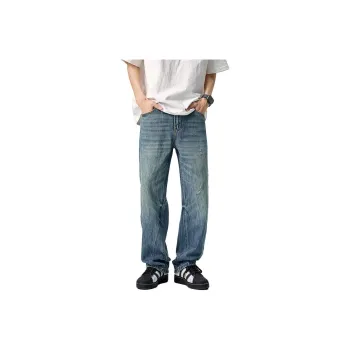SONGS ALONG Jeans Unisex Light Blue