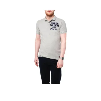 SUPERDRY Polo Shirts Men Gray