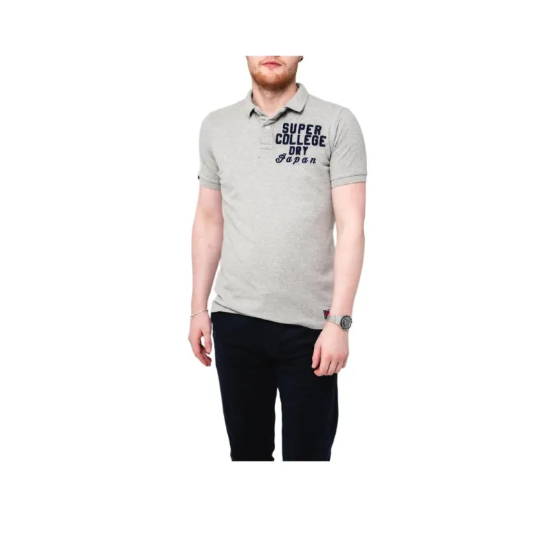 SUPERDRY Polo Shirts Men Gray-0