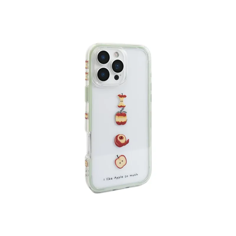 Sopi Acrylic Material 2 in 1 Apple Core Phone Cases Compatibility With IPhone 16/15/13/14/Pro/Max-13