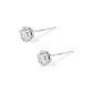 4mm Six-Prong Zircon Stud Earrings[999 Silver Alloy]