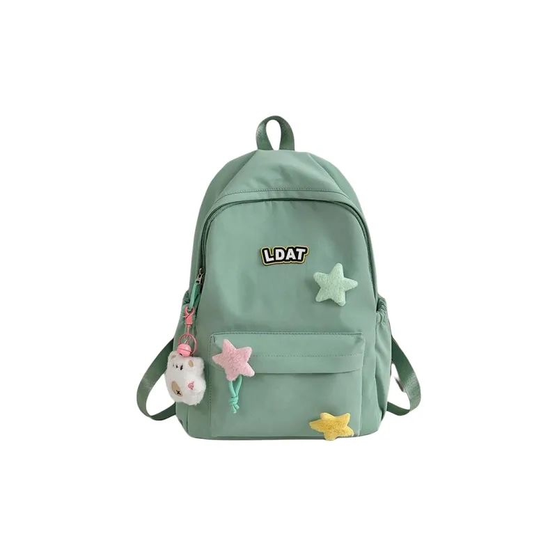 URBAN FOREST Nylon Backpack Unisex Purple/Yellow/Green/Blue/Pink/Black-6
