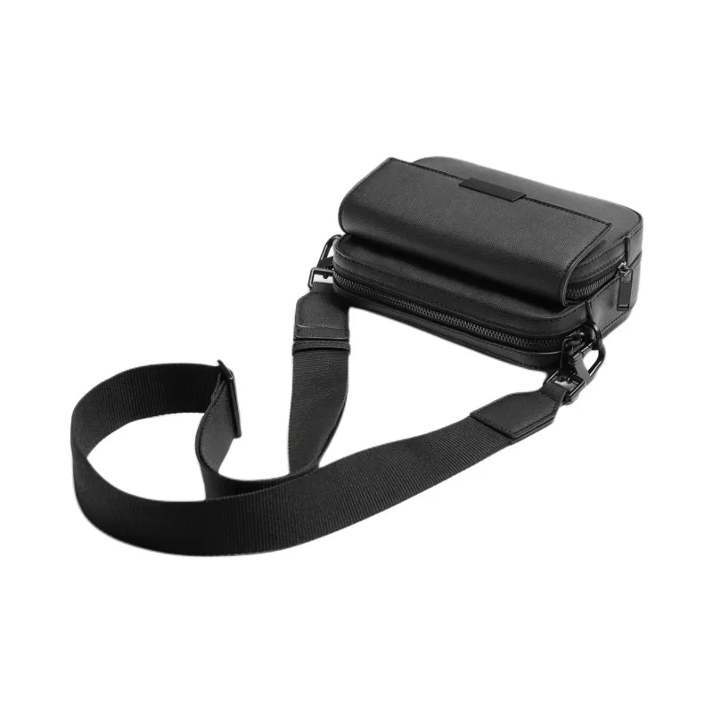 ZARA Polyurethane Shoulder Bag, Crossbody Bag Men's Black-1