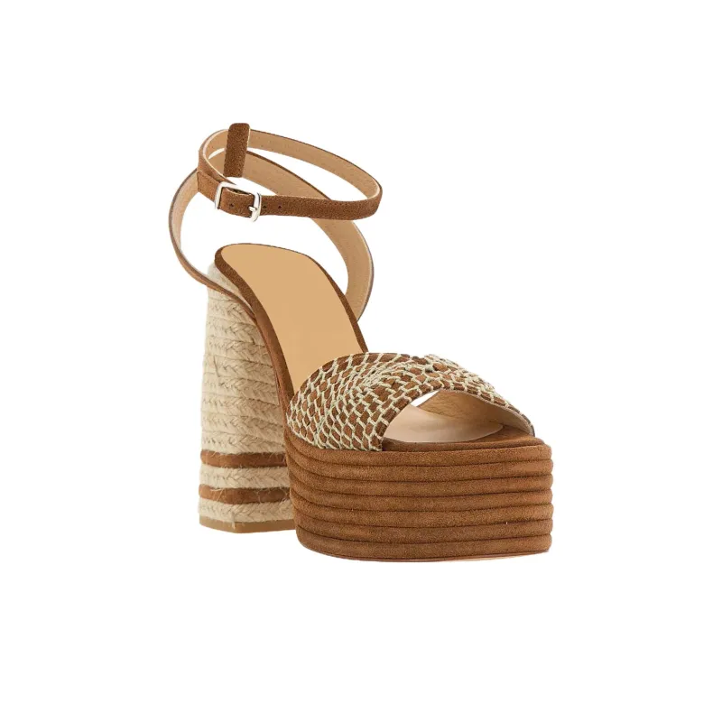 Castañer Ferosa One Strap Sandals 14cm Women's Tobacco-1