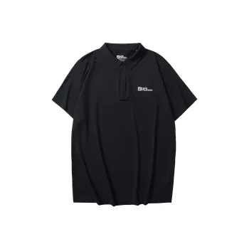 Jack Wolfskin NEW HIKING Polo Shirt Men's Midnight Dark Blue