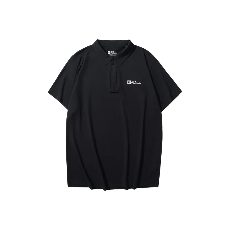 Jack Wolfskin NEW HIKING Polo Shirt Men's Midnight Dark Blue-3