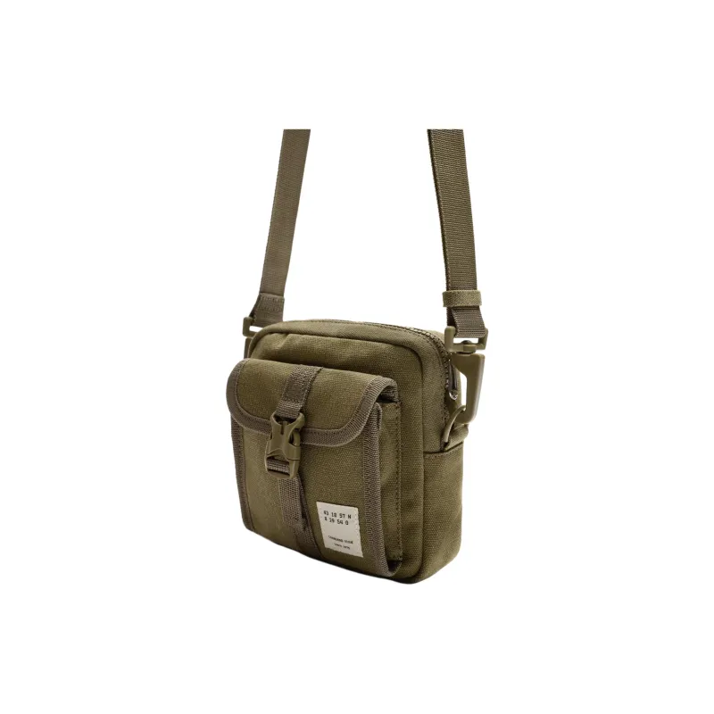 ZARA Polyester Shoulder Bag, Crossbody Bag Men's Khaki Green-2