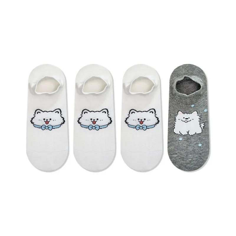 JIAZINI No Show Socks Women's 4 Pack-12