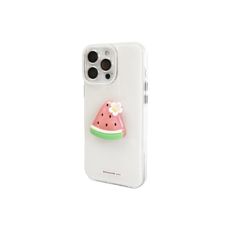 Sopi Acrylic Material Double Layer 3D Effect Fruit Phone Cases Compatible With IPhone 16/15 Pro Max/Apple 13/14 Pro/Max-2