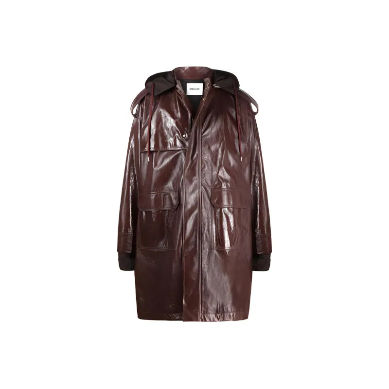 AMBUSH Zipped up Leather Coat-0
