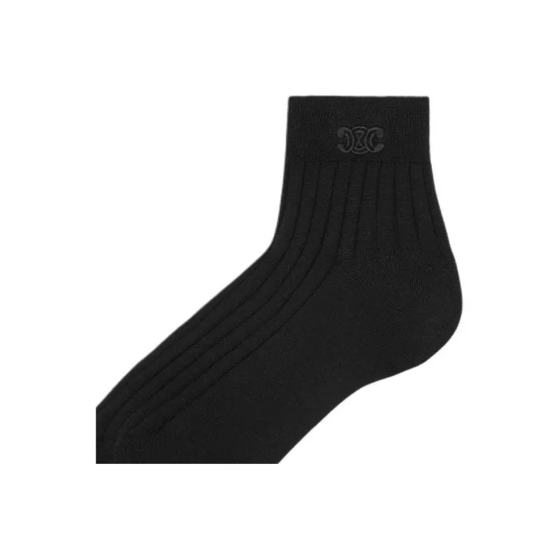 CELINE SS25 Ankle Socks Women's Black-2
