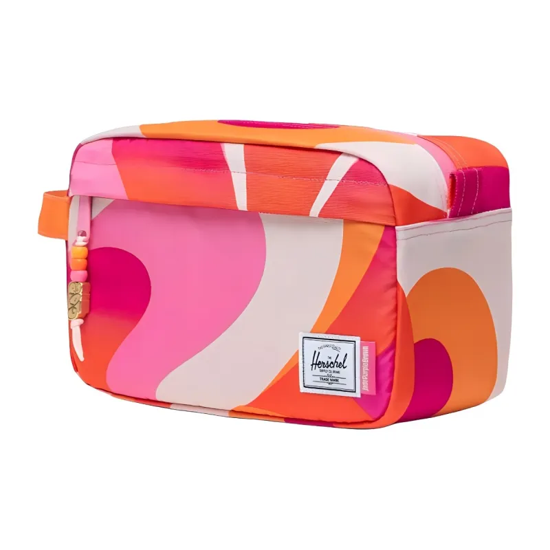 Herschel EcoSystem™600D Fabric Travel Toiletry Bag Set Unisex Butterfly Swirl Sun-1