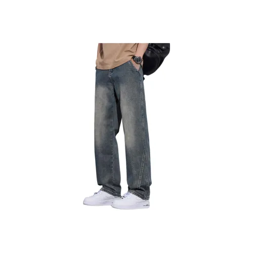 Tonlion Jeans Unisex Vintage Blue