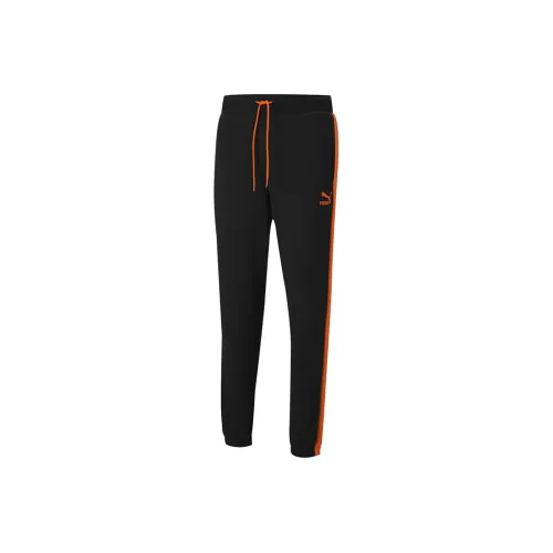 PUMA Knitted Sports Pants Men's Black Barrel