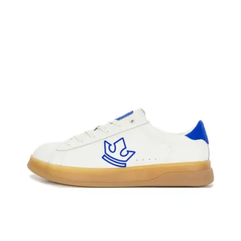 SUPRA Anti Slip Wear Resistant Low Top Skateboard Shoes Unisex White Blue