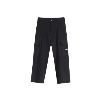 F426 Straight Casual Pants Unisex Black