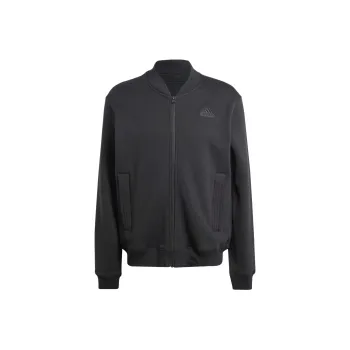 Adidas Free Shipping With AdiClub Lounge Fleece Bomber Jacket With Zip Opening