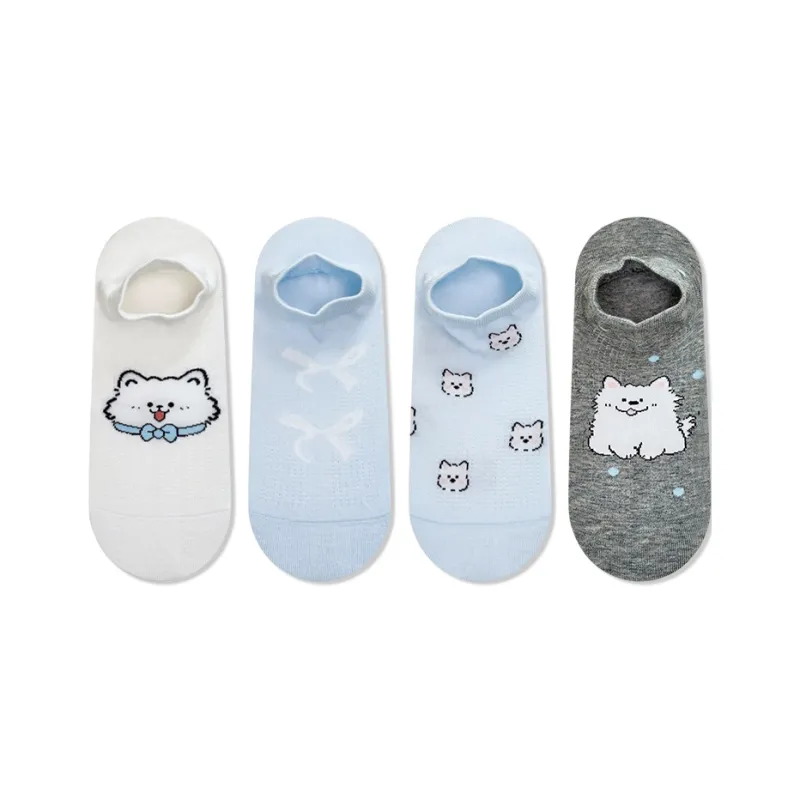 JIAZINI No Show Socks Women's 4 Pack-5