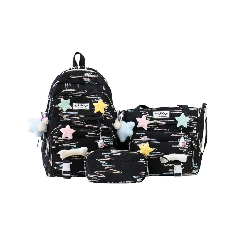 OUZIHUANG Nylon Combo Set Unisex Multicolor-6