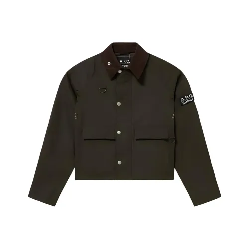 Barbour X A.P.C Barbour Collaboration Jackets Unisex Sage Green