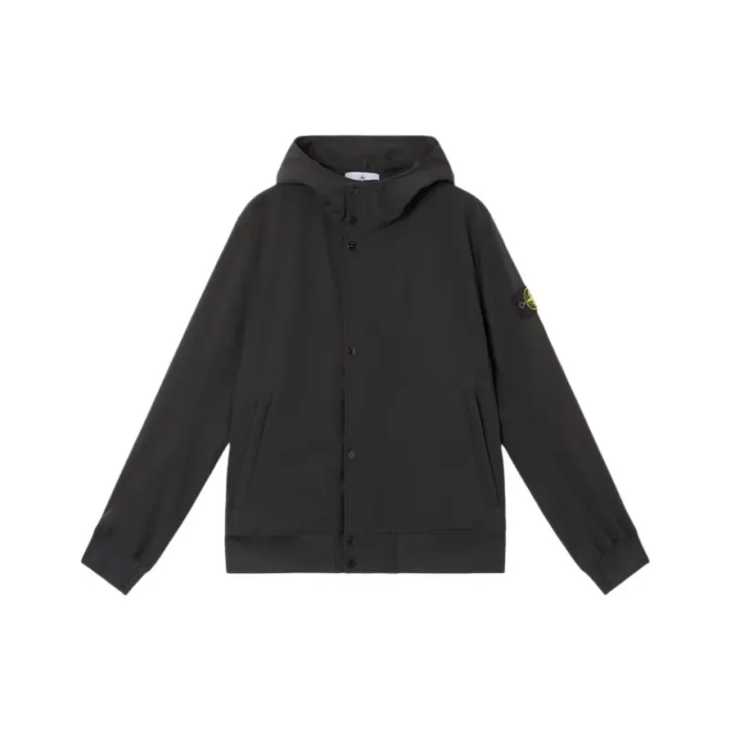 STONE ISLAND Logo Patch Hooded Jacket-0