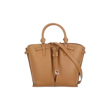 COCCINELLE Calfskin One Shoulder Handbag Women's Light Brown