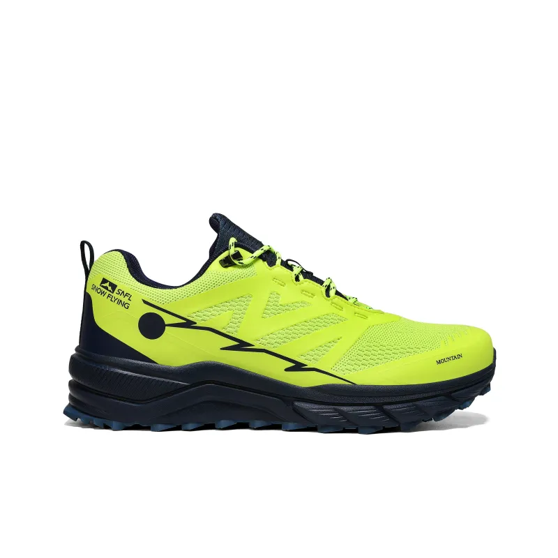 SNOW FLYING Wilderness Series Mountaineering Hiking Shoes Men's Neon Green-4