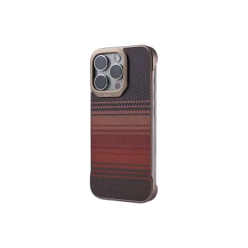 DEPA PC Material Borderless Kevlar Texture Magnetic Phone Cases Compatibility Apple 12/13/14/15/16 Series Minimalist