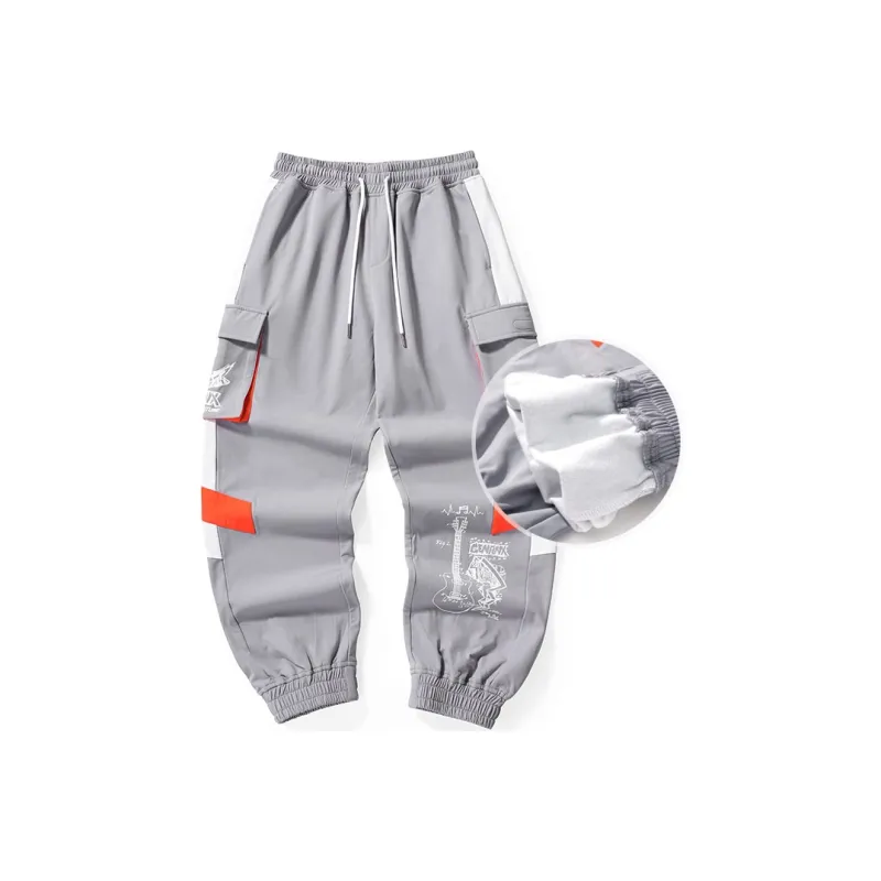 GENANX Thickened Casual Pants Unisex Gray-0