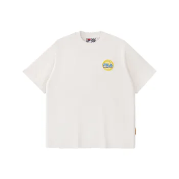 FILA FUSION x ROUND TWO SS25 T Shirt Unisex Cloud White WT
