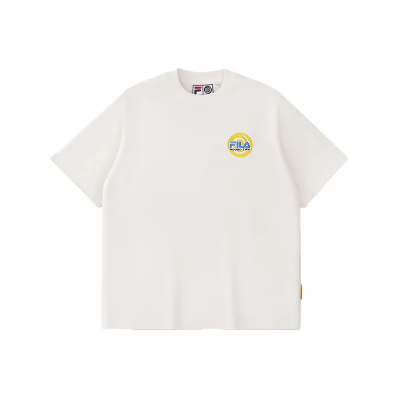 FILA FUSION x ROUND TWO SS25 T Shirt Unisex Cloud White WT-0
