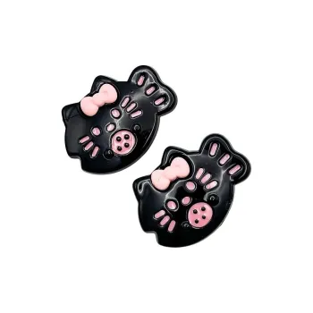 JIAOXUEFEI Cat Acrylic Accessory Hair Clip Hair Accessory Side Clip Forehead Style