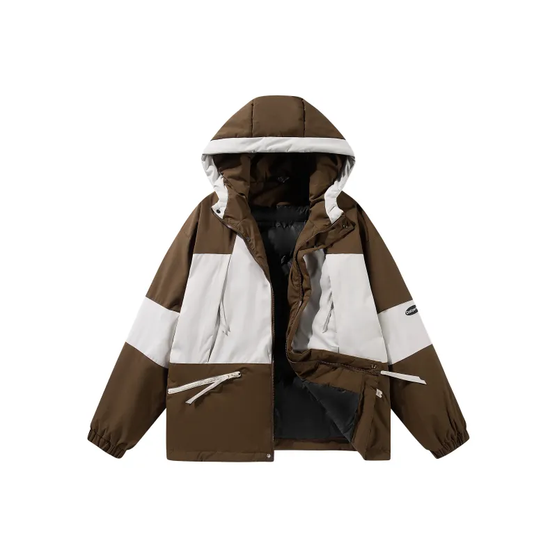 Cost Per Kilo Puffer Jacket Unisex Light Khaki-5