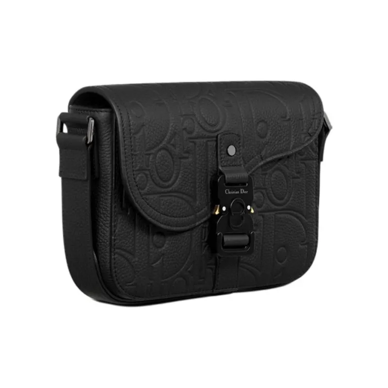 DIOR Grained Calfskin Crossbody Bag Small Size Women's Black-1